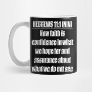 Hebrews 11:1 New International Version Mug